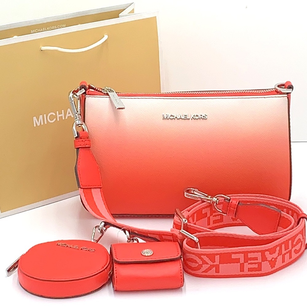 MICHAEL KORS SMALL XBODY SHOULDER BAG W TECH CORAL REEF MULTI COLOR - Picture 1 of 16